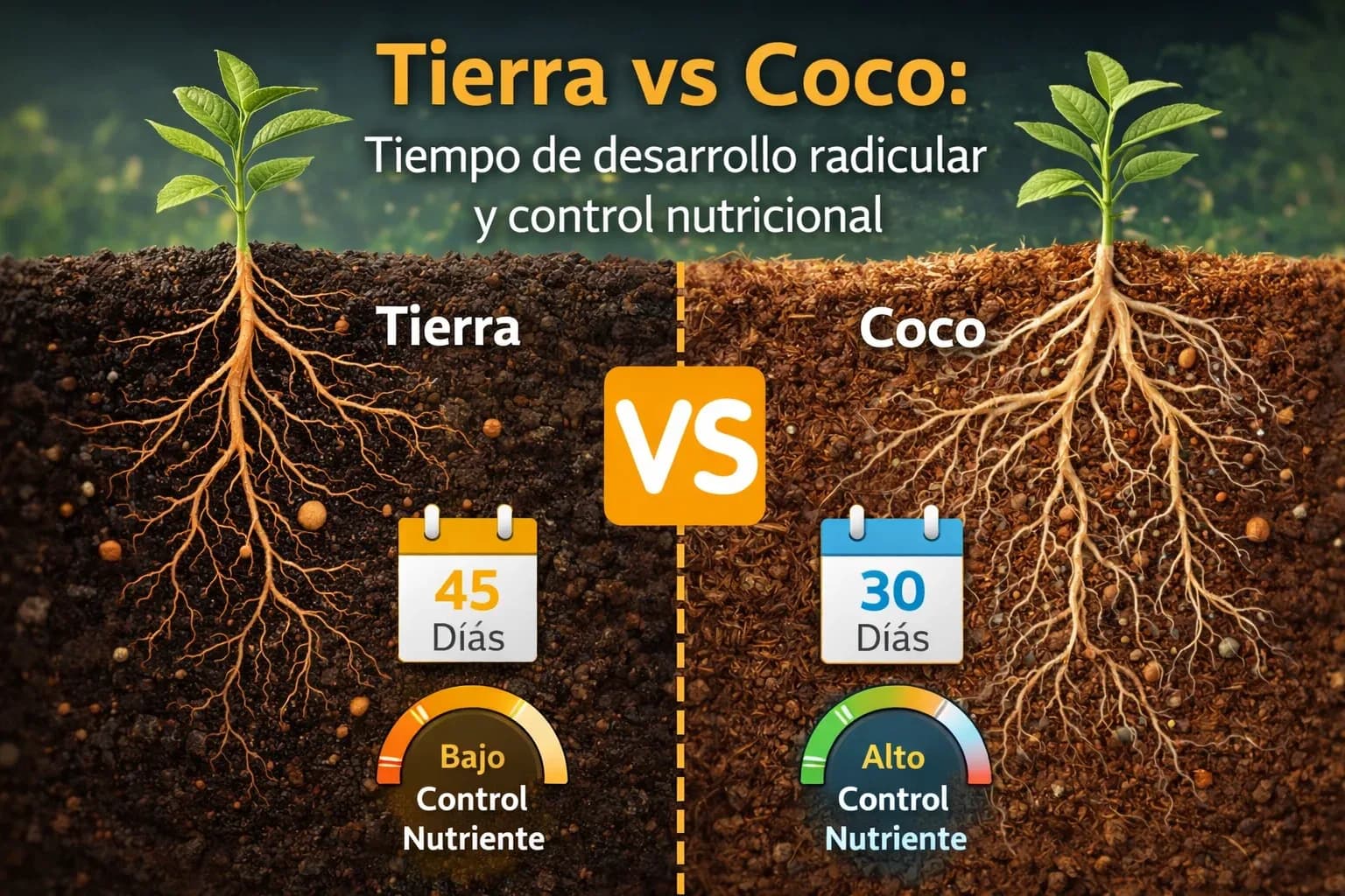 Wie man das ideale Substrat auswählt und die Düngung ab dem ersten Tag anpasst: Erde vs. Coco